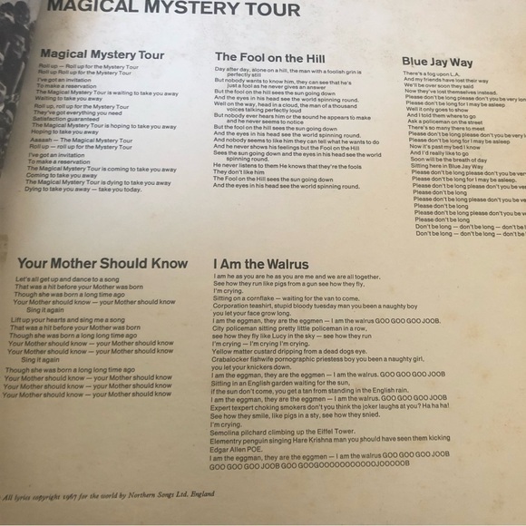 Beatles Magical Mystery Tour Album Penny Lane Strawberry Fields 24 Page Book - Picture 10 of 16